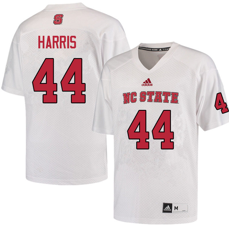Men #44 Joshua Harris NC State Wolfpack College Football Jerseys Sale-White